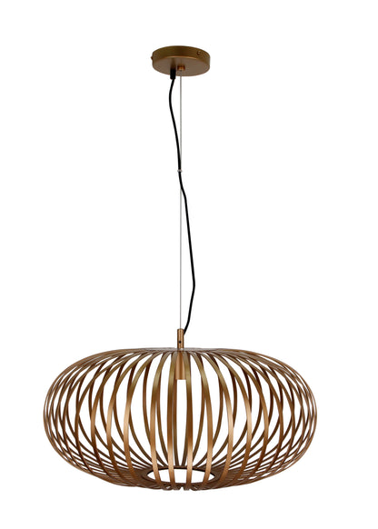 Hanglamp Chericoni Curvato, goud, Ø 60 cm, 1 lichtpunt, E27 fitting. Modern design voor sfeervolle interieurverlichting.