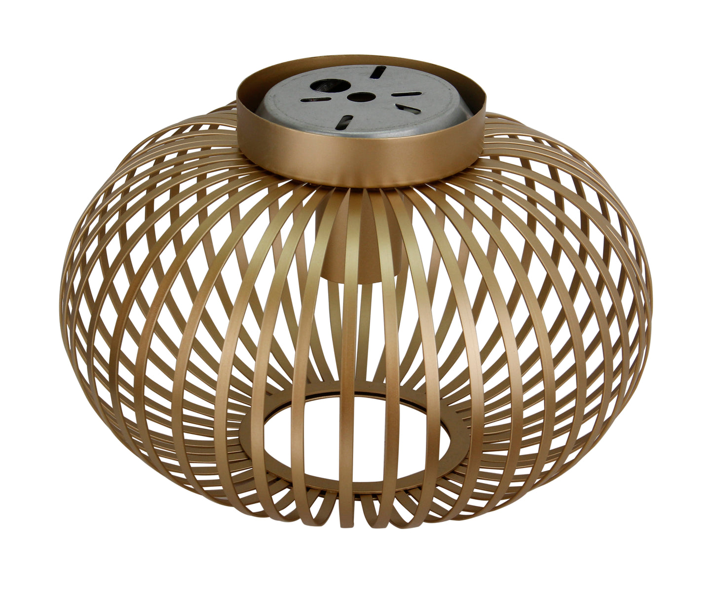 Plafondlamp Chericoni Curvato, goud, Ø30 cm, 1 lichtpunt. Elegant design voor warme, sfeervolle verlichting.