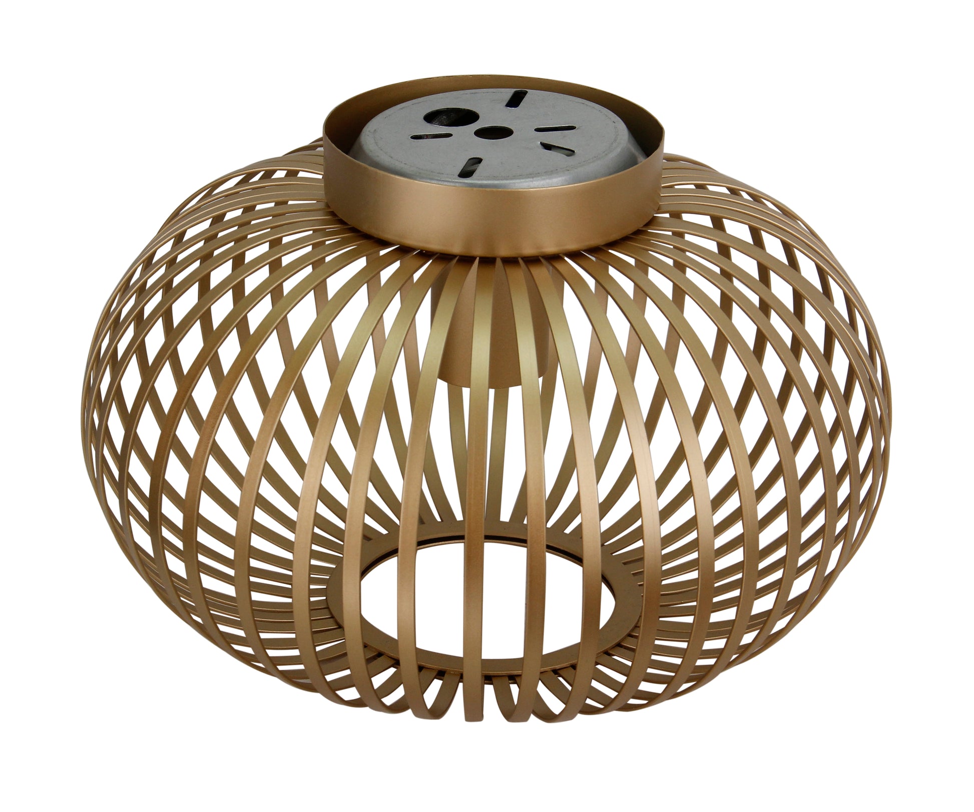 Plafondlamp Chericoni Curvato, goud, Ø30 cm, 1 lichtpunt. Elegant design voor warme, sfeervolle verlichting.