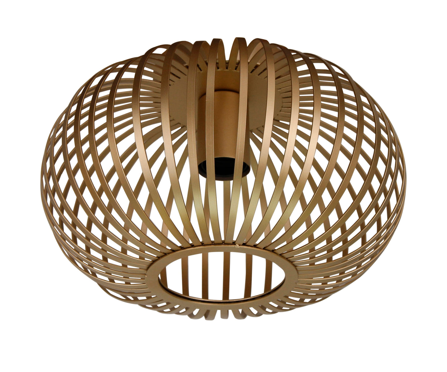 Plafondlamp Chericoni Curvato, goud, Ø30 cm, 1 lichtpunt. Elegant design voor warme, sfeervolle verlichting.