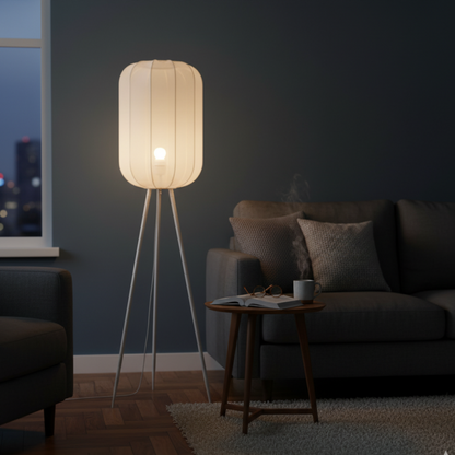 Chericoni Lecce vloerlamp met ingetogen design, ideaal voor een Japandi woonstijl.