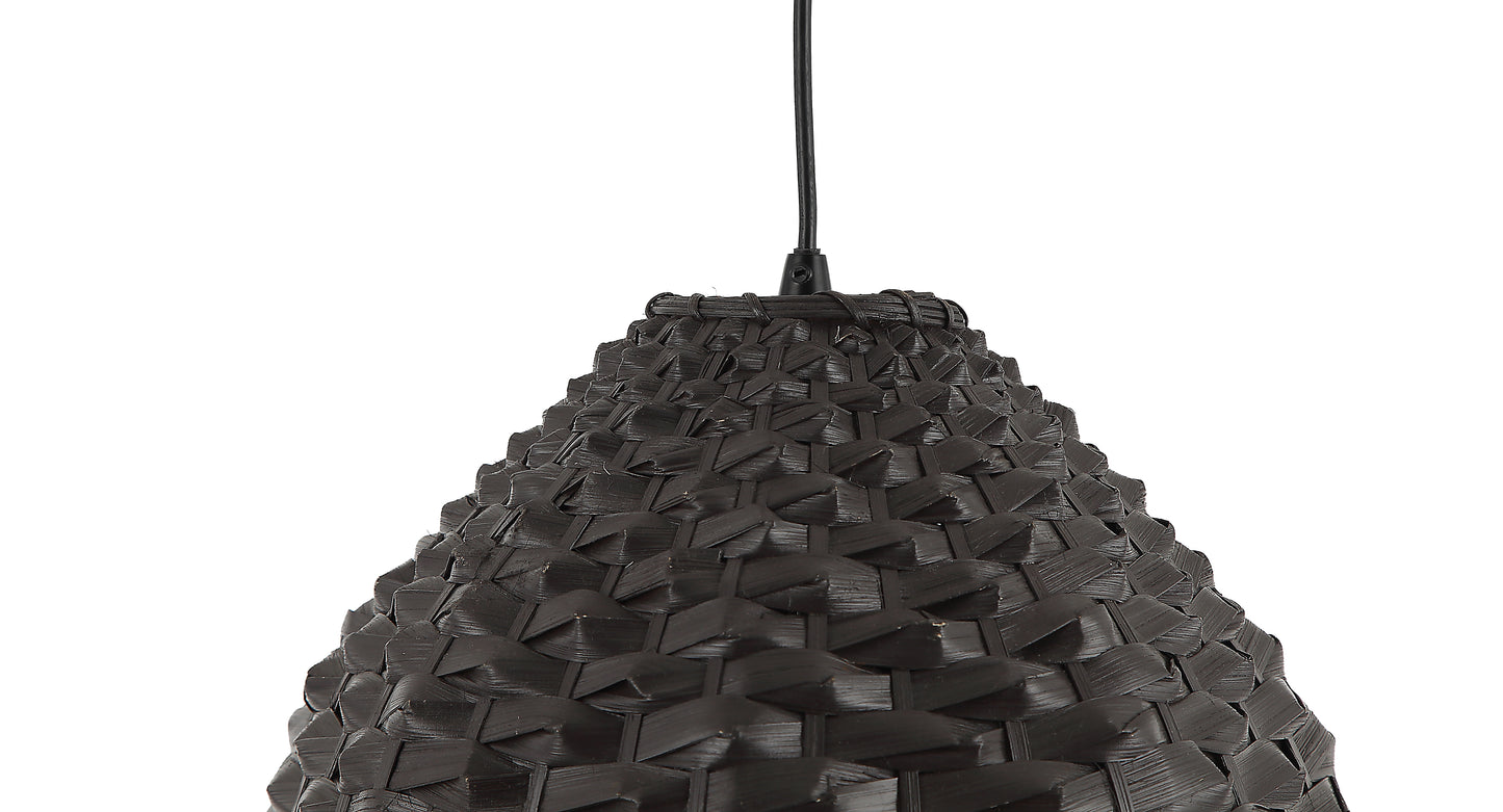 Chericoni Nature Treccia Hanglamp - 1 lichts - Ø32cm - E27 - Zwart