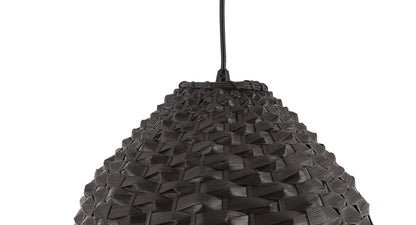 Chericoni Nature Treccia Hanglamp - 1 lichts - Ø32cm - E27 - Zwart