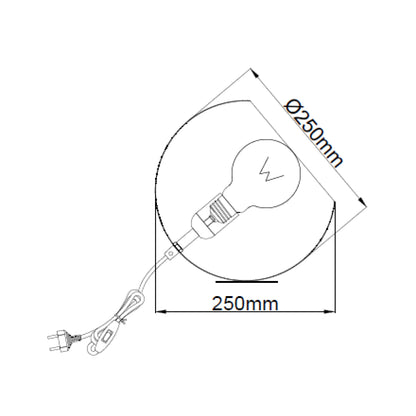 Chericoni Occhio Tafellamp - Ø 25 cm - 1 lichts - Taupe - E27