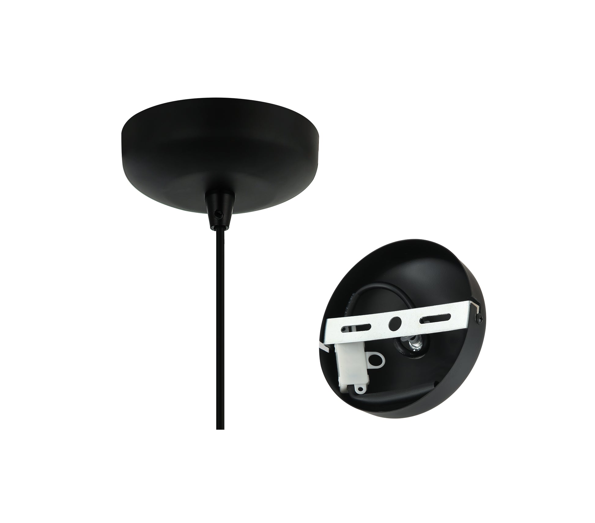 Chericoni Rolo hanglamp, Ø40 cm, zwart met E27 fitting, voor een eigentijdse verlichtingservaring.