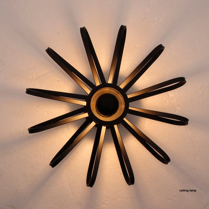 Chericoni Arco plafondlamp, 45 cm diameter, eigentijds design in zwart, ideaal voor stijlvolle interieurverlichting.