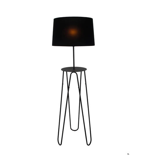 Zwarte Chericoni Arezzo vloerlamp, een modern en tijdloos design voor sfeervolle verlichting.
