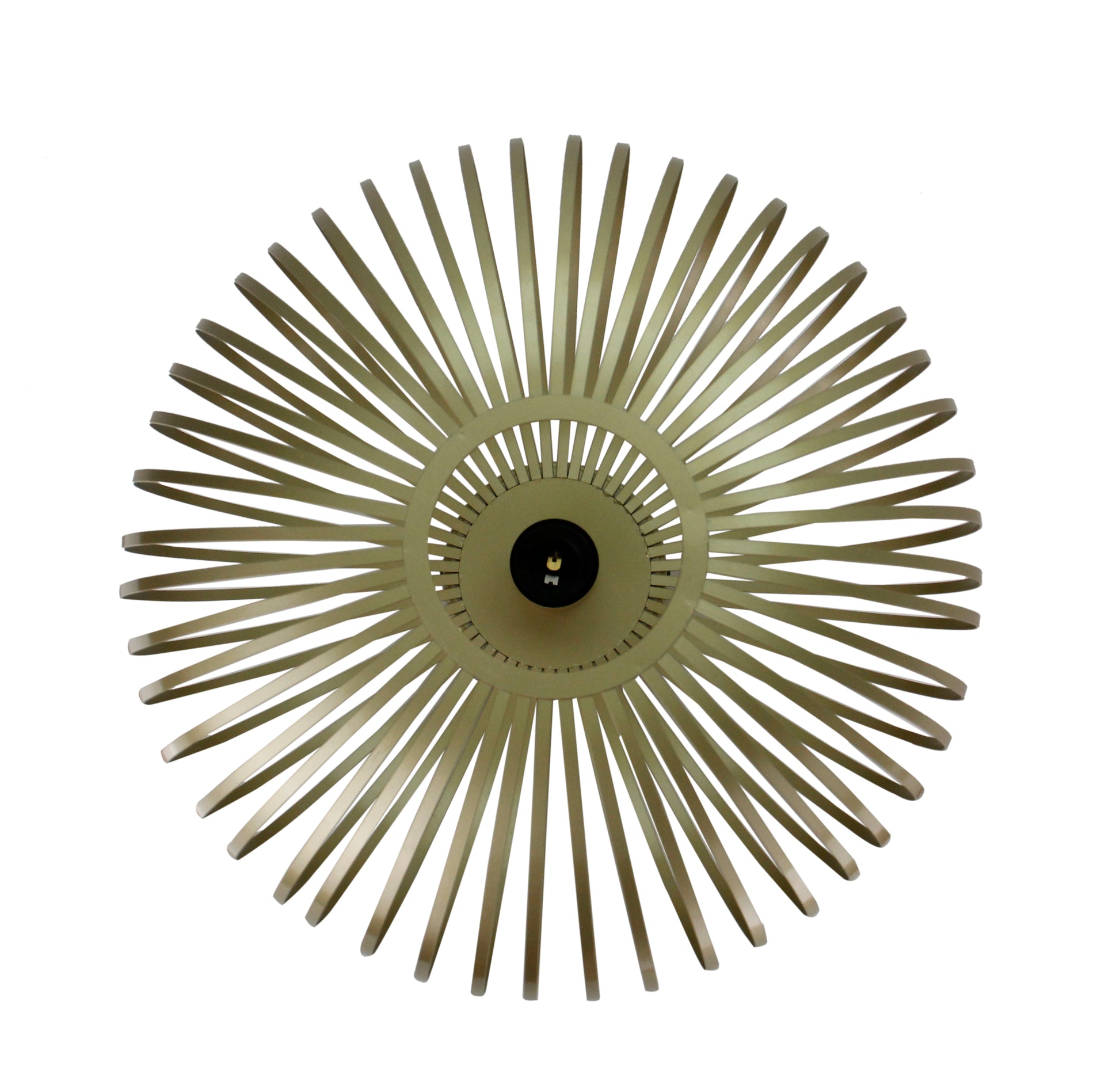 Luxe gouden Chericoni Curvato plafondlamp, Ø40 cm. Modern 1-lichts ontwerp, ideaal voor sfeervolle en stijlvolle ruimtes.