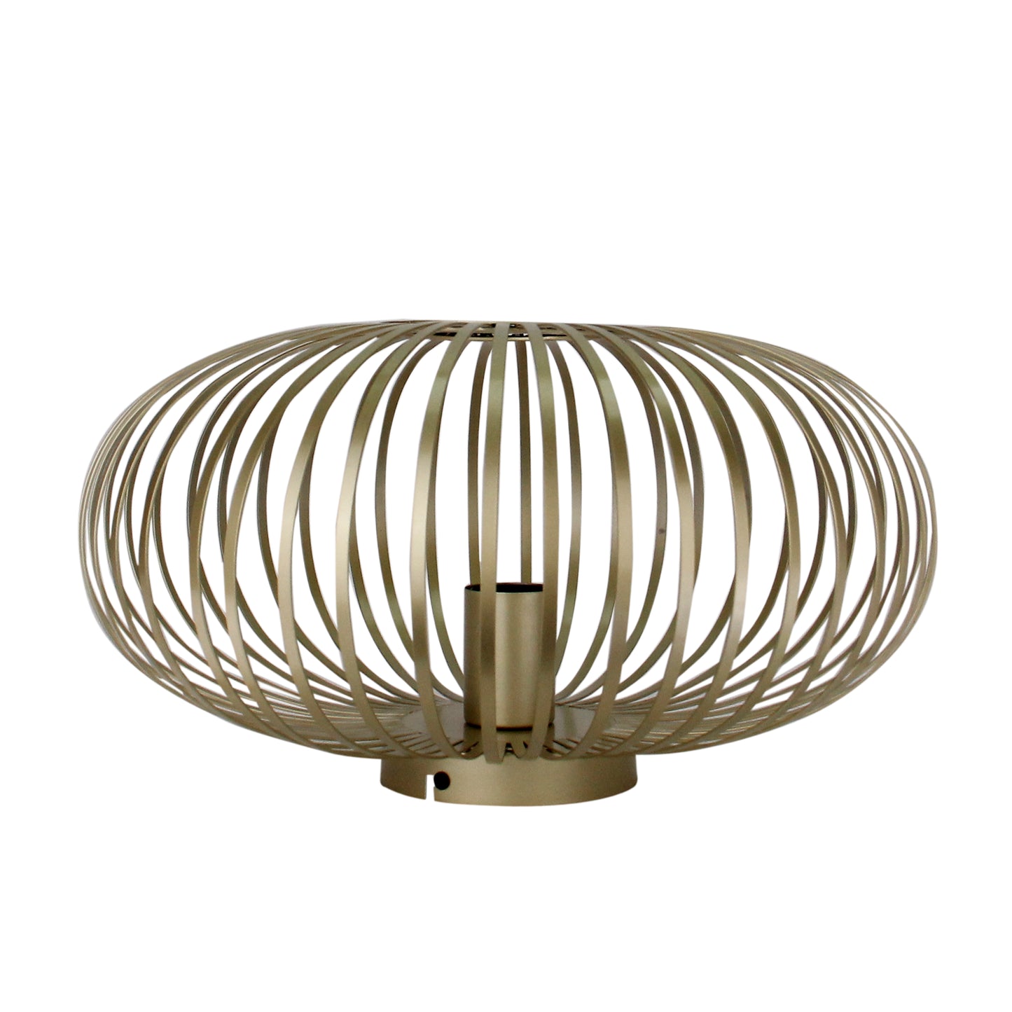 Chericoni Curvato plafondlamp, Ø40 cm, goudkleurig. Tijdloos 1-lichts ontwerp met E27 fitting voor een chique en warme sfeer.