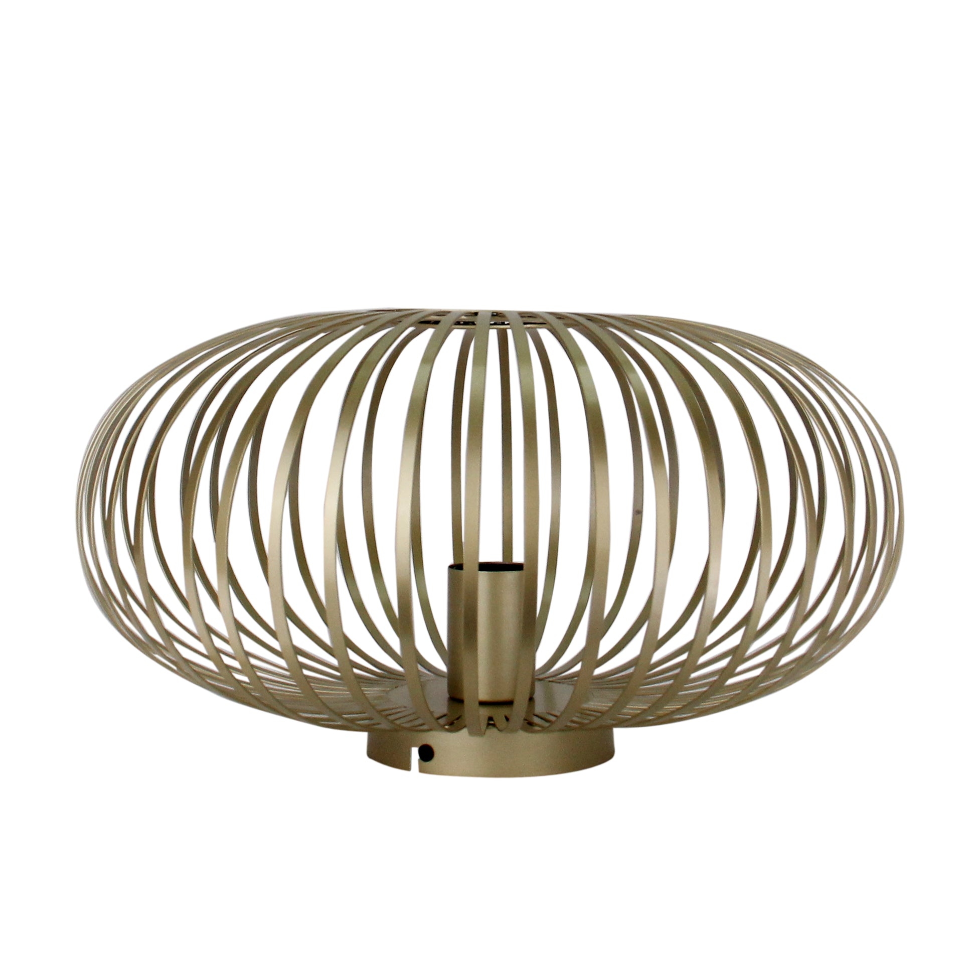 Chericoni Curvato plafondlamp, Ø40 cm, goudkleurig. Tijdloos 1-lichts ontwerp met E27 fitting voor een chique en warme sfeer.