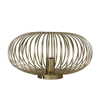 Chericoni Curvato plafondlamp, Ø40 cm, goudkleurig. Tijdloos 1-lichts ontwerp met E27 fitting voor een chique en warme sfeer.