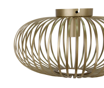 Gouden Chericoni Curvato plafondlamp, Ø40 cm. Stijlvol 1-lichts design, perfect voor sfeervolle verlichting in moderne interieurs.