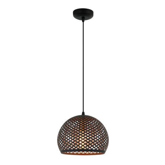 Chericoni Lodi hanglamp 1 lichts Ø30 cm, zwart, gemaakt van ijzer en metaal, modern ontwerp voor sfeervolle verlichting.