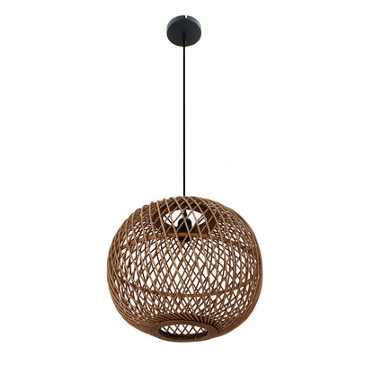 Elegante Chericoni Nature Diagonaal ronde hanglamp, Ø40 cm, natuurdesign, E27 fitting.
