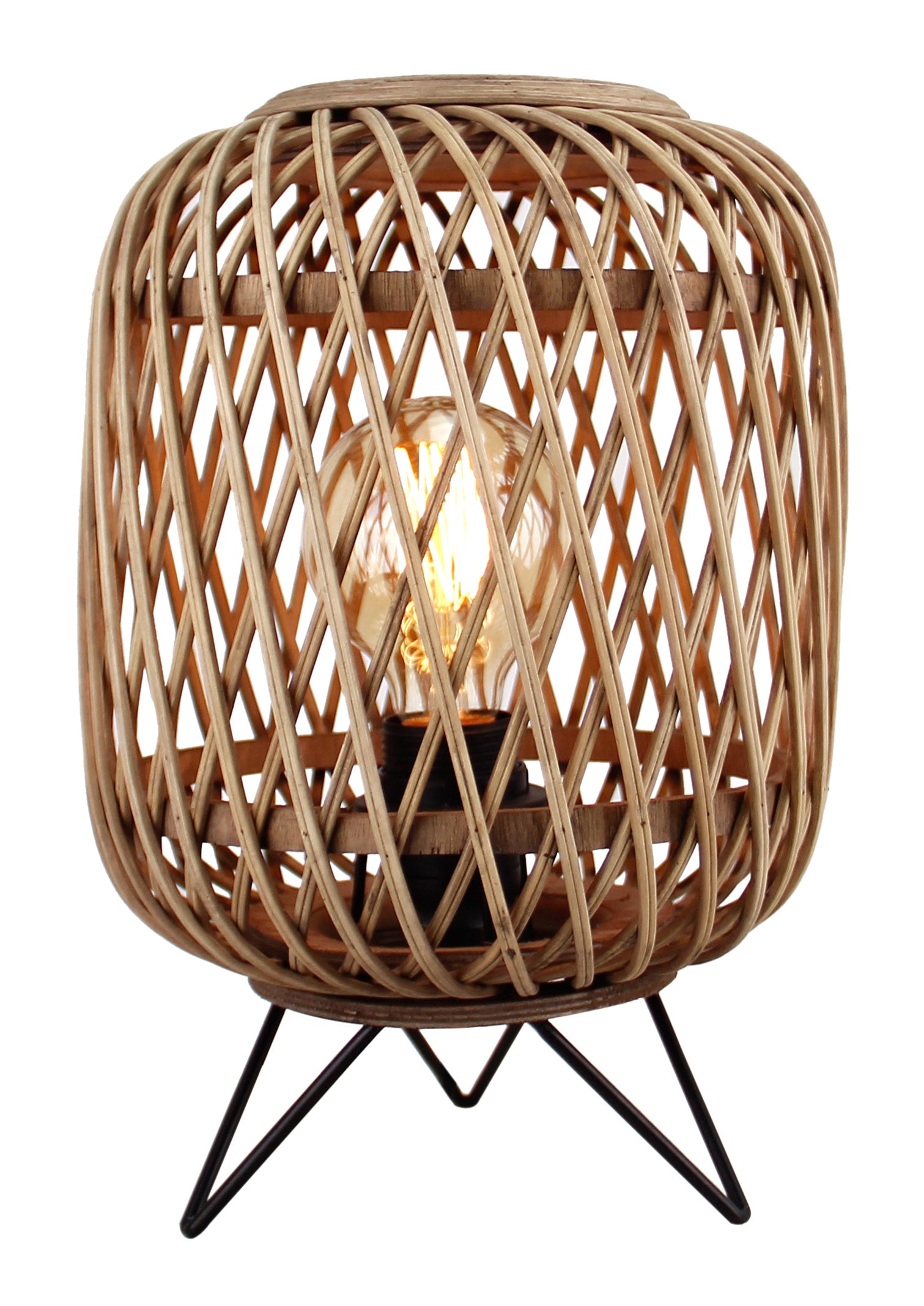 Tafellamp Chericoni Nature Diagonaal, Ø22 cm, 1 lichtpunt. Natuurlijk design voor sfeervolle interieurverlichting.