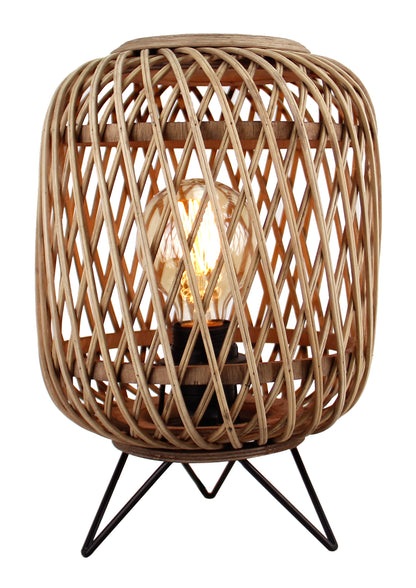 Tafellamp Chericoni Nature Diagonaal, Ø22 cm, 1 lichtpunt. Natuurlijk design voor sfeervolle interieurverlichting.