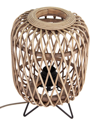 Tafellamp Chericoni Nature Diagonaal, Ø22 cm, 1 lichtpunt. Natuurlijk design voor sfeervolle interieurverlichting.