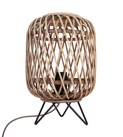 Tafellamp Chericoni Nature Diagonaal, Ø22 cm, 1 lichtpunt. Natuurlijk design voor sfeervolle interieurverlichting.
