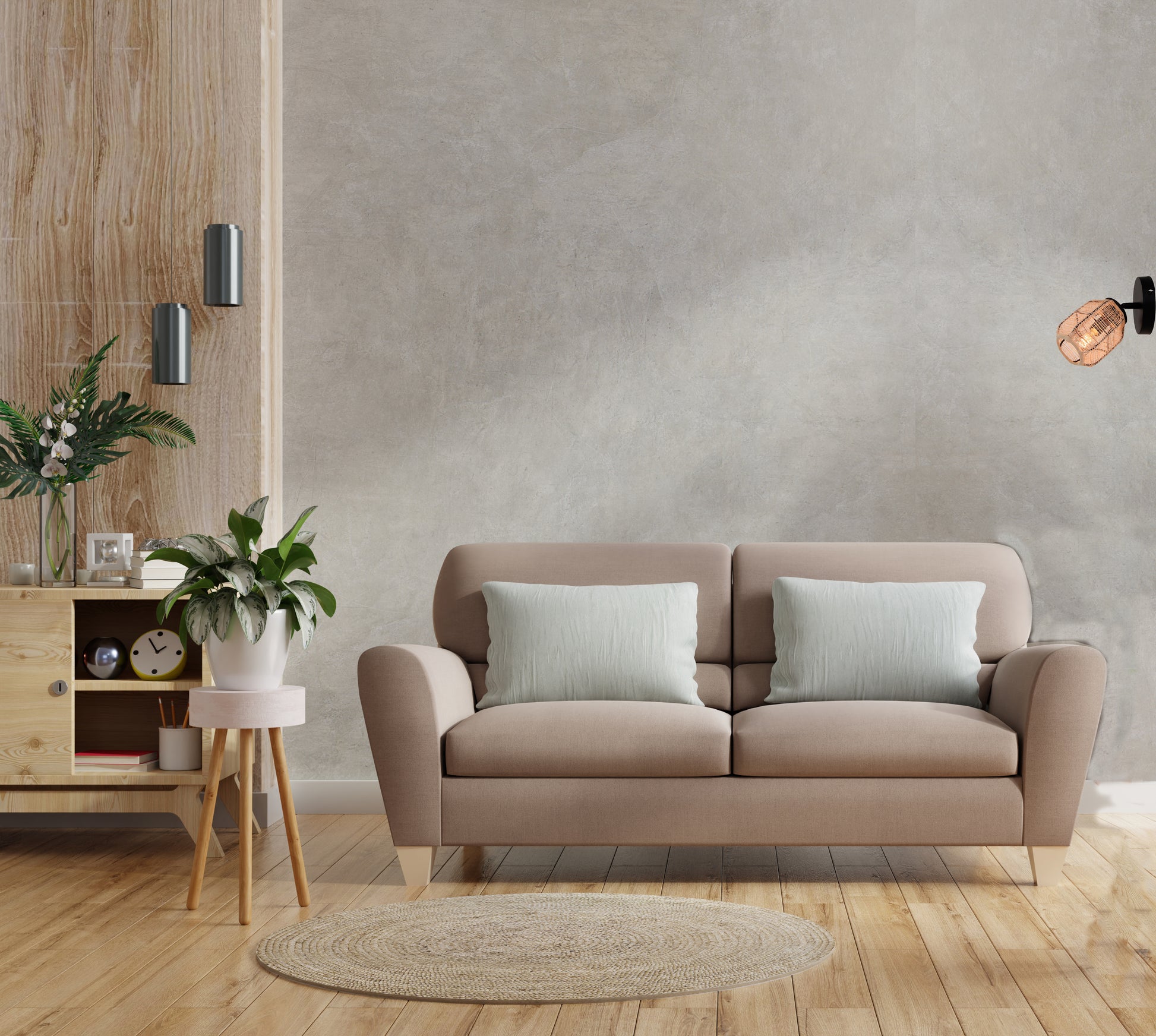 Chericoni Nature Jute plafondspot 1 lichts Ø11 cm, met E14 fitting, bamboe en hout, natuurlijk design voor warme sfeerverlichting.