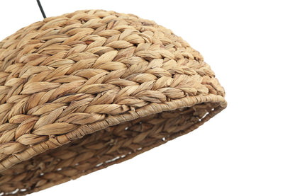 Hanglamp Chericoni Nature Treccia, Ø 40cm, 1 lichtpunt, bruin bamboe, natuurlijk design voor sfeervolle interieurverlichting.