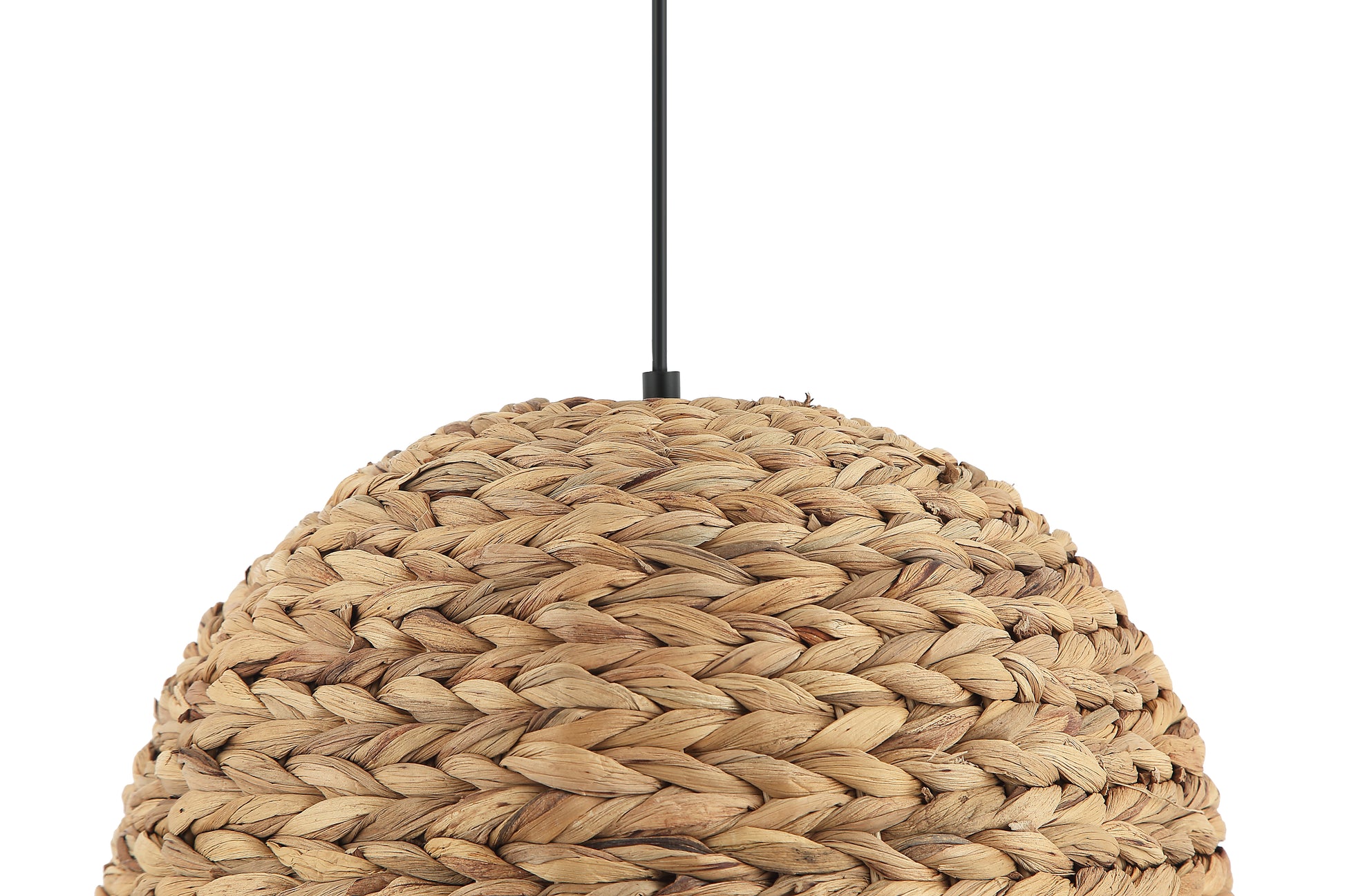 Hanglamp Chericoni Nature Treccia, Ø 40cm, 1 lichtpunt, bruin bamboe, natuurlijk design voor sfeervolle interieurverlichting.