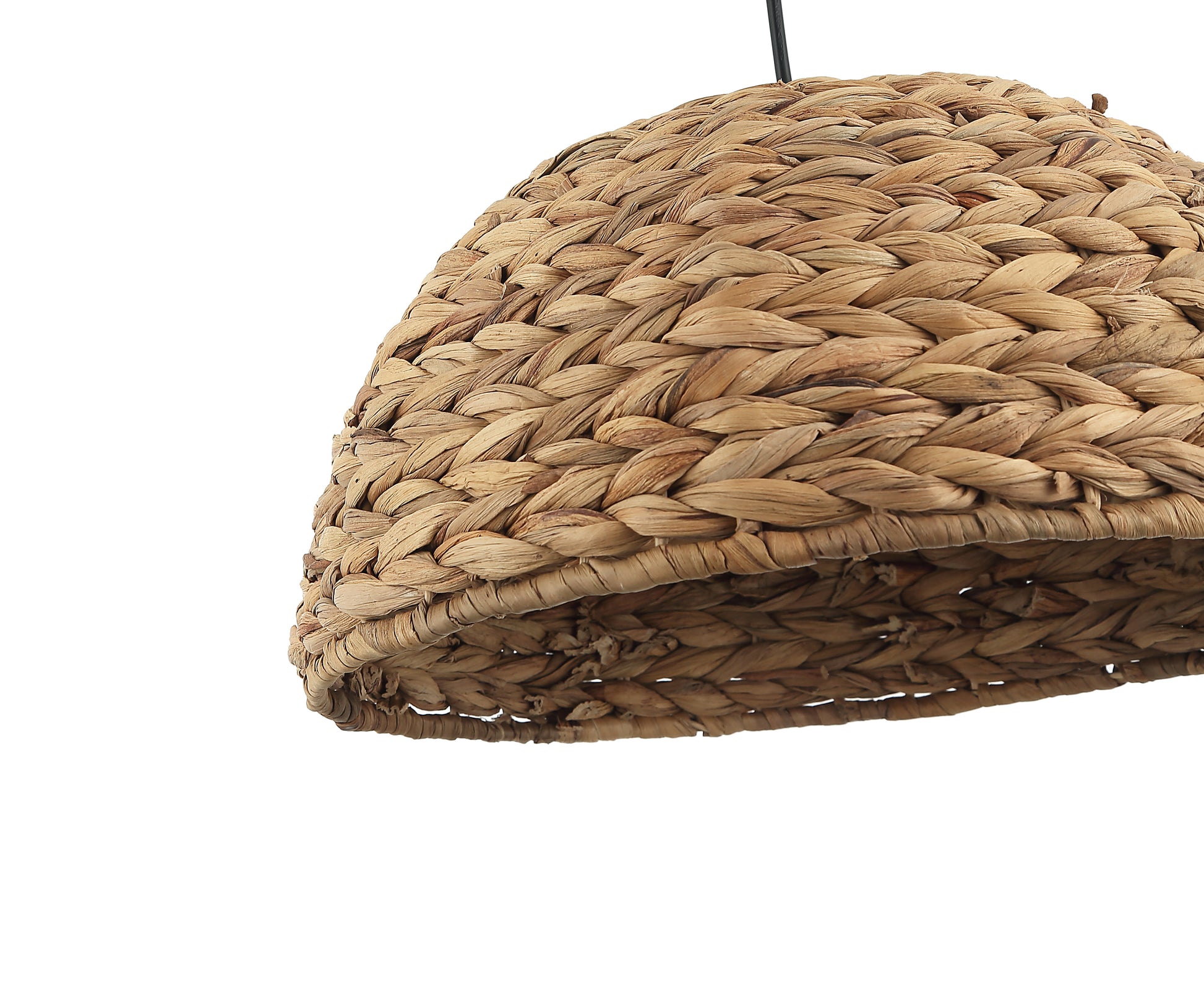 Hanglamp Chericoni Nature Treccia, Ø 40cm, 1 lichtpunt, bruin bamboe, natuurlijk design voor sfeervolle interieurverlichting.