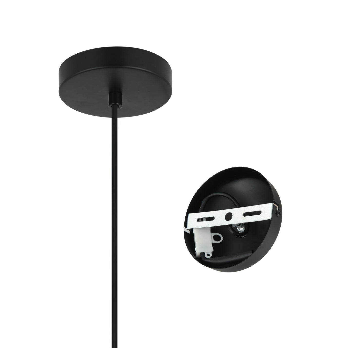 Hanglamp Chericoni Nature Treccia, Ø 40cm, 1 lichtpunt, bruin bamboe, natuurlijk design voor sfeervolle interieurverlichting.
