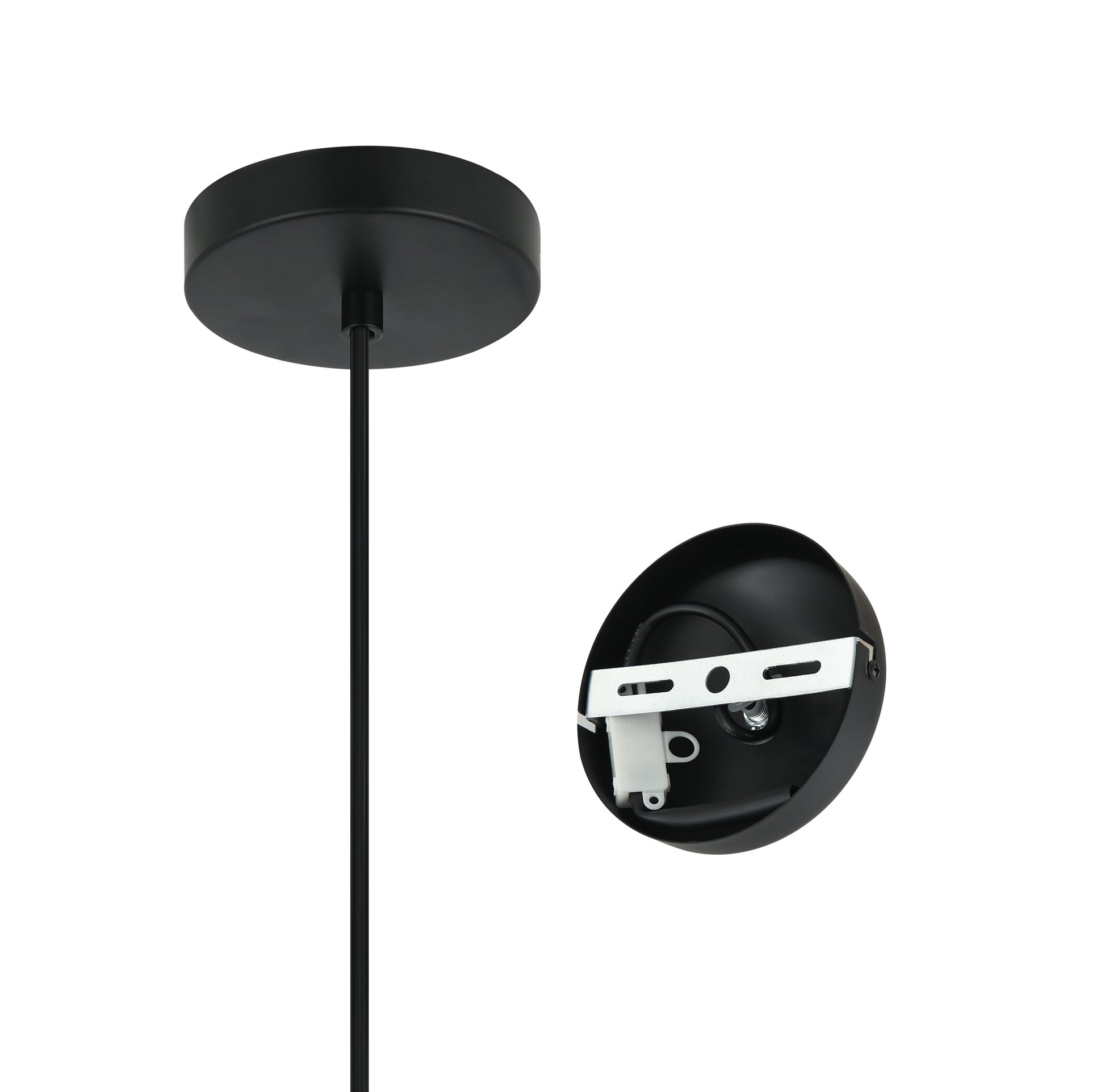 Hanglamp Chericoni Nature Treccia, Ø 40cm, 1 lichtpunt, bruin bamboe, natuurlijk design voor sfeervolle interieurverlichting.