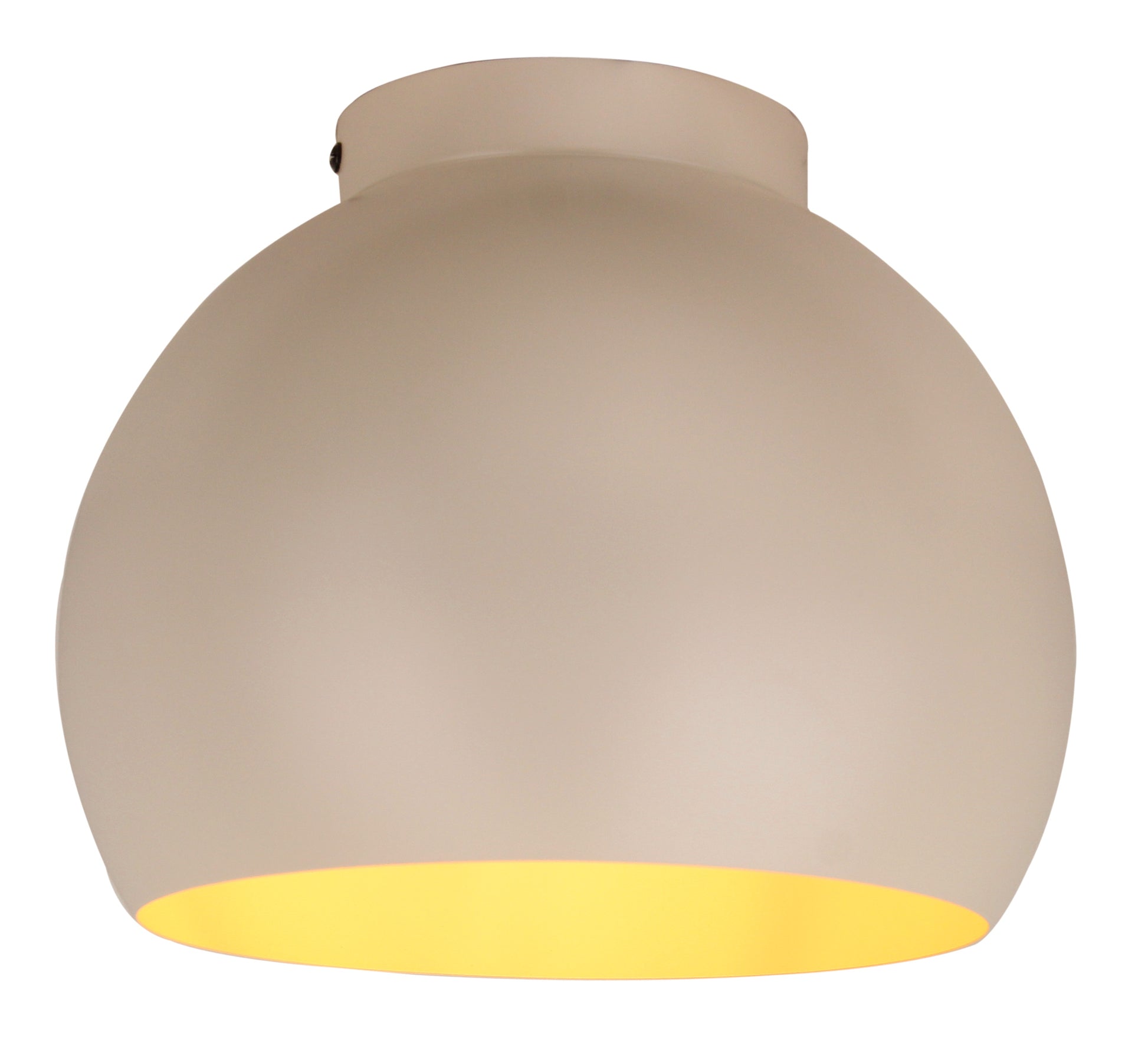 Plafondlamp Chericoni Occhio, cream, Ø25 cm, 1 lichtpunt, ijzer en metaal. Italiaans design voor stijlvolle verlichting.
