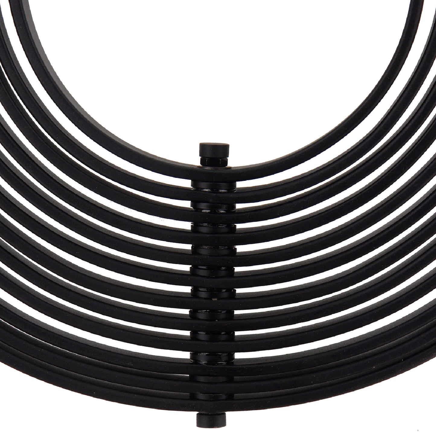 Chericoni Ring Hanglamp 1 Lichts Ø 50 cm in Zwart, gemaakt van robuust ijzer en metaal voor een moderne uitstraling in jouw interieur