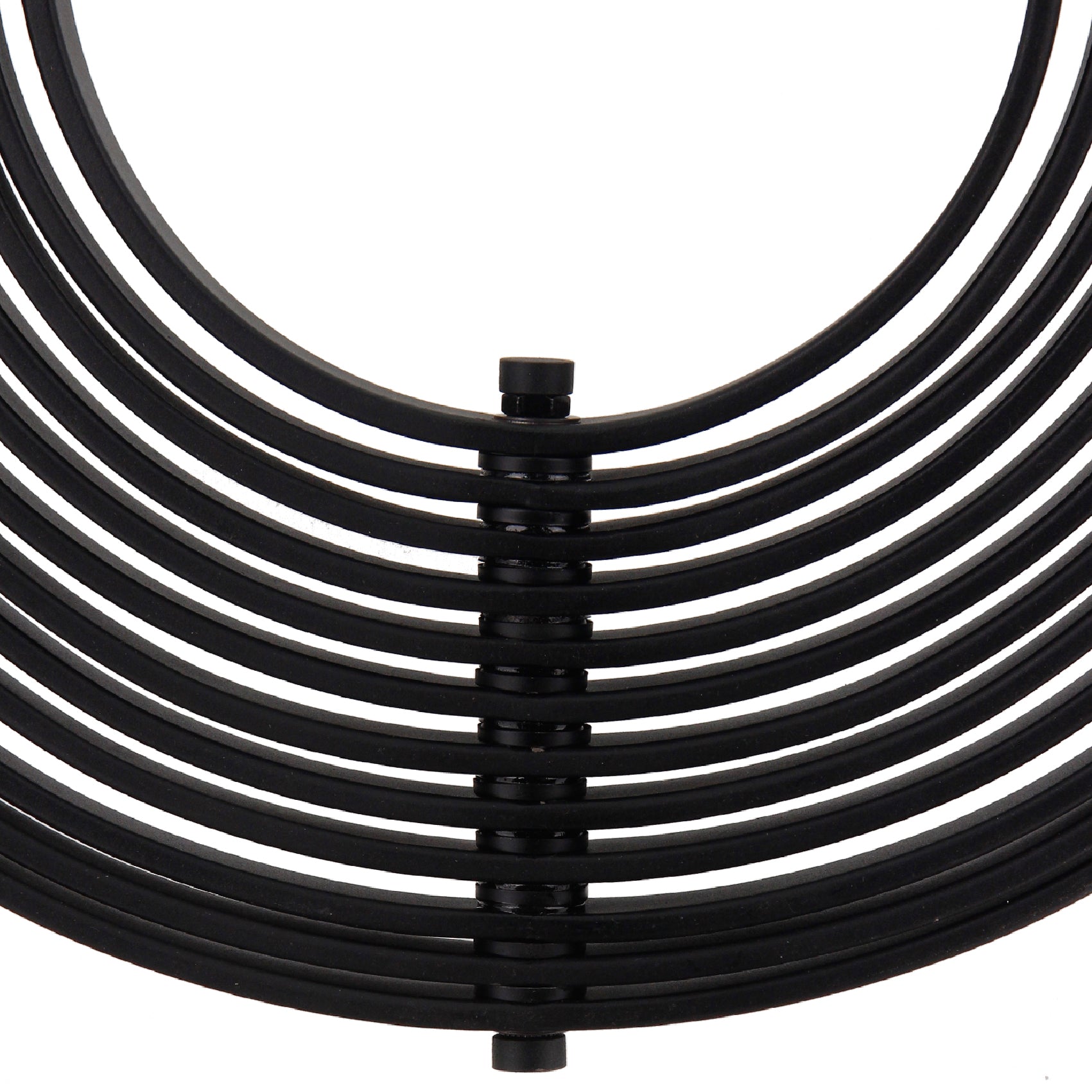 Chericoni Ring Hanglamp 1 Lichts Ø 50 cm in Zwart, gemaakt van robuust ijzer en metaal voor een moderne uitstraling in jouw interieur