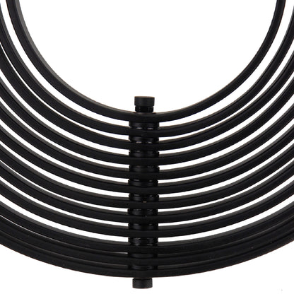 Chericoni Ring Hanglamp 1 Lichts Ø 50 cm in Zwart, gemaakt van robuust ijzer en metaal voor een moderne uitstraling in jouw interieur