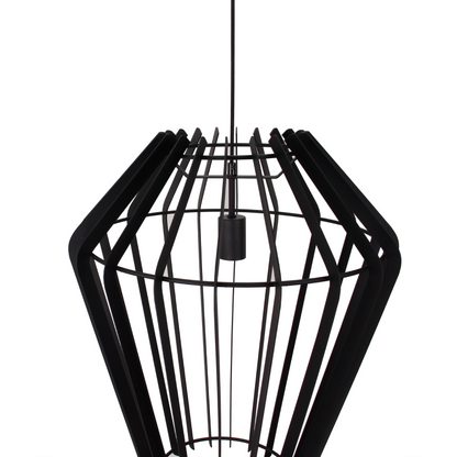 Zwarte Chericoni Tavola hanglamp, Ø50 cm, met E27 fitting, ideaal voor stijlvolle verlichting in elke ruimte.
