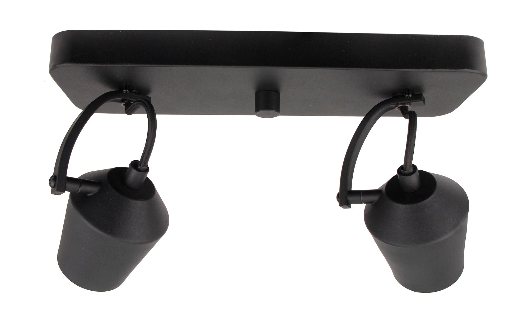 Chericoni Tavola plafondspot in zwart, 2 lichts met GU10 fitting, uitgevoerd in een elegant en luxueus design.