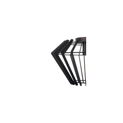 De Chericoni Tavola Plafondlamp (Ø38 cm) van zwart metaal is een stijlvolle en unieke lichtbron met een open design. 