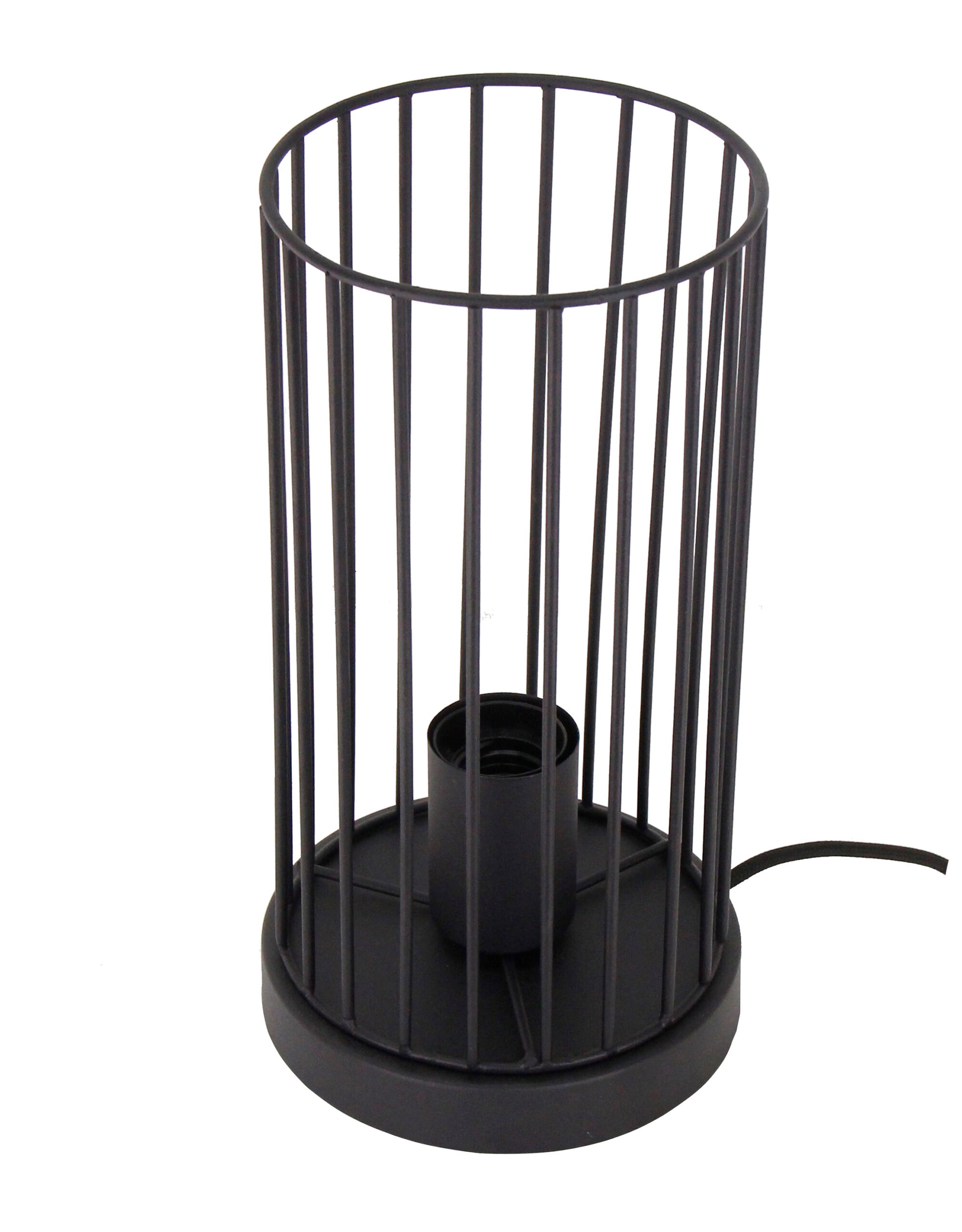 Chericoni Tavola tafellamp in zwart, met een ronde kap van Ø15 cm, geschikt voor één E27-lichtbron. Compact en stijlvol.