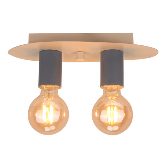 Blauwe plafondlamp – Chericoni Colorato – 2 lichts – eigentijds
