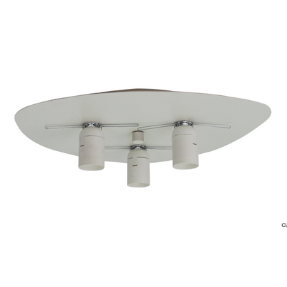 Drie-lichts plafondlamp – Chericoni Colorato – pink metaal – modern