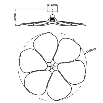 Chericoni Corvo Plafondlamp - 1 Lichts - Ø 80 cm - Italiaans Design - Nederlandse Fabrikant
