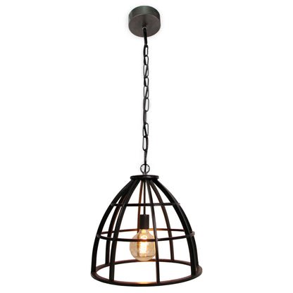 Chericoni Aperto hanglamp – Ø47 cm – zwart – 1 lichts – industrieel design