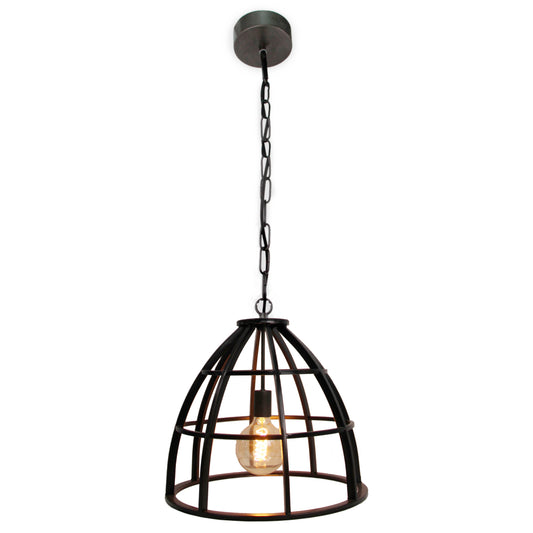Chericoni Aperto hanglamp – Ø47 cm – zwart – 1 lichts – industrieel design