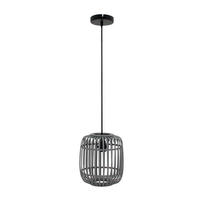 Detailweergave van de grijze Woven hanglamp met een trendy, moderne uitstraling. Perfect voor sfeervolle ruimtes.