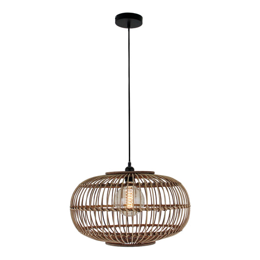 Various Woven hanglamp – Ø48 cm – 1 lichts – bamboe – natuur