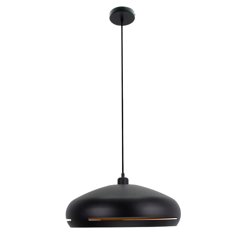 Luxe hanglamp Chericoni Striscia Ø 45 cm, met een zwart-gouden design en E27 fitting, ideaal voor elke moderne ruimte.