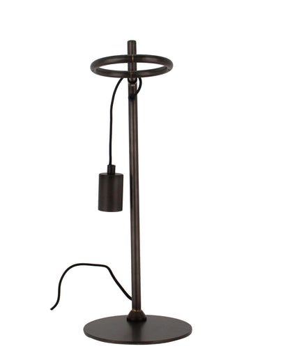 Chericoni Anello tafellamp, industrieel zwart design, perfect voor E27 lampen en sfeerverlichting.