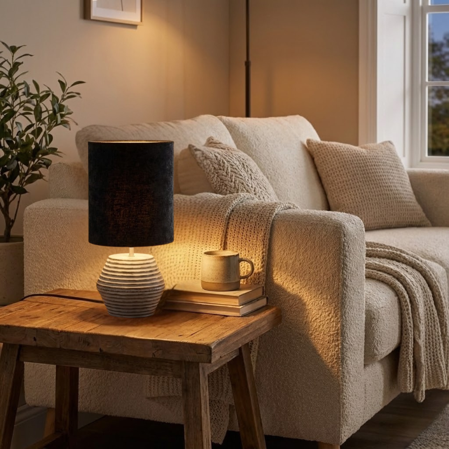 Chericoni Modena Tafellamp – 1 lichts – Ø20 cm - Zilver / Grijs