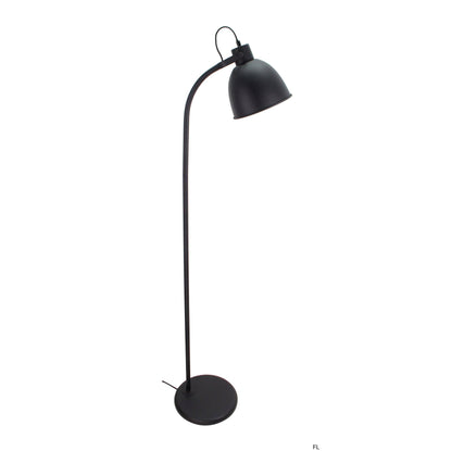 Chericoni Koen vloerlamp in zwart, 152 cm hoog, met E27 fitting, ideaal voor een minimalistische en moderne inrichting.
