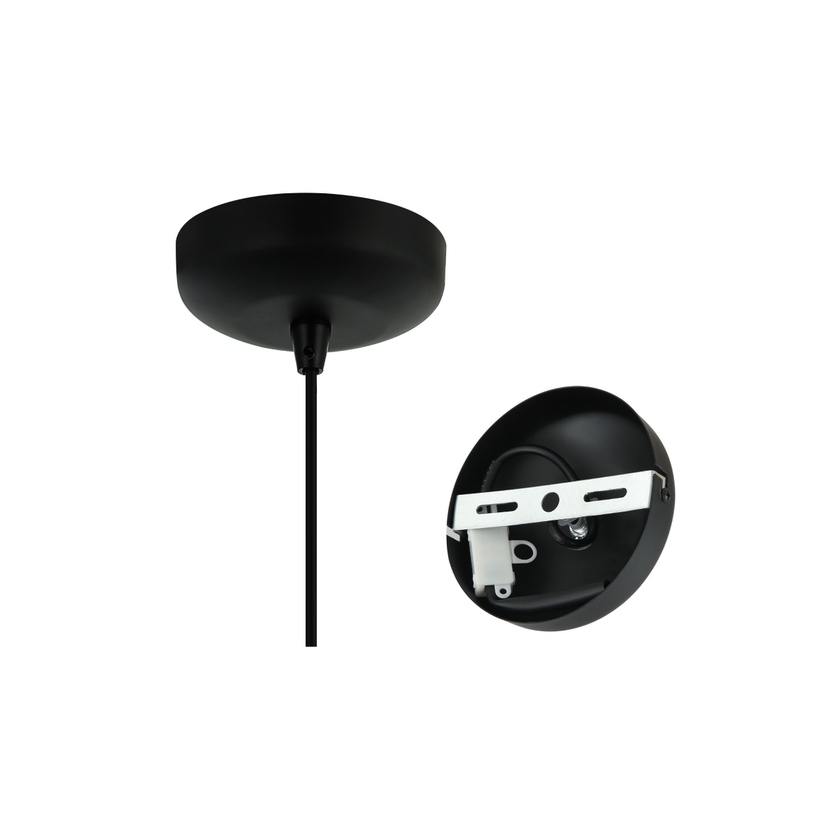 Illuminate your space with the Strisce black pendant light. Its industrial design adds a bold touch to any room.
