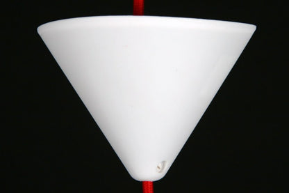 Chericoni Corda Hanglamp/Pendel - Strijkijzersnoer - Wit, Rood