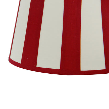 Various Lampenkap - Ovaal - Rood met strepen - Ø20, Ø22 of Ø26 cm